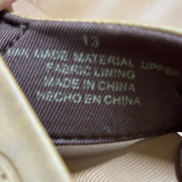 FLOJOS Comfort Slip On Flip Flops Sandals Faux Leather Strap Brown Size 13 - Picture 6 of 6